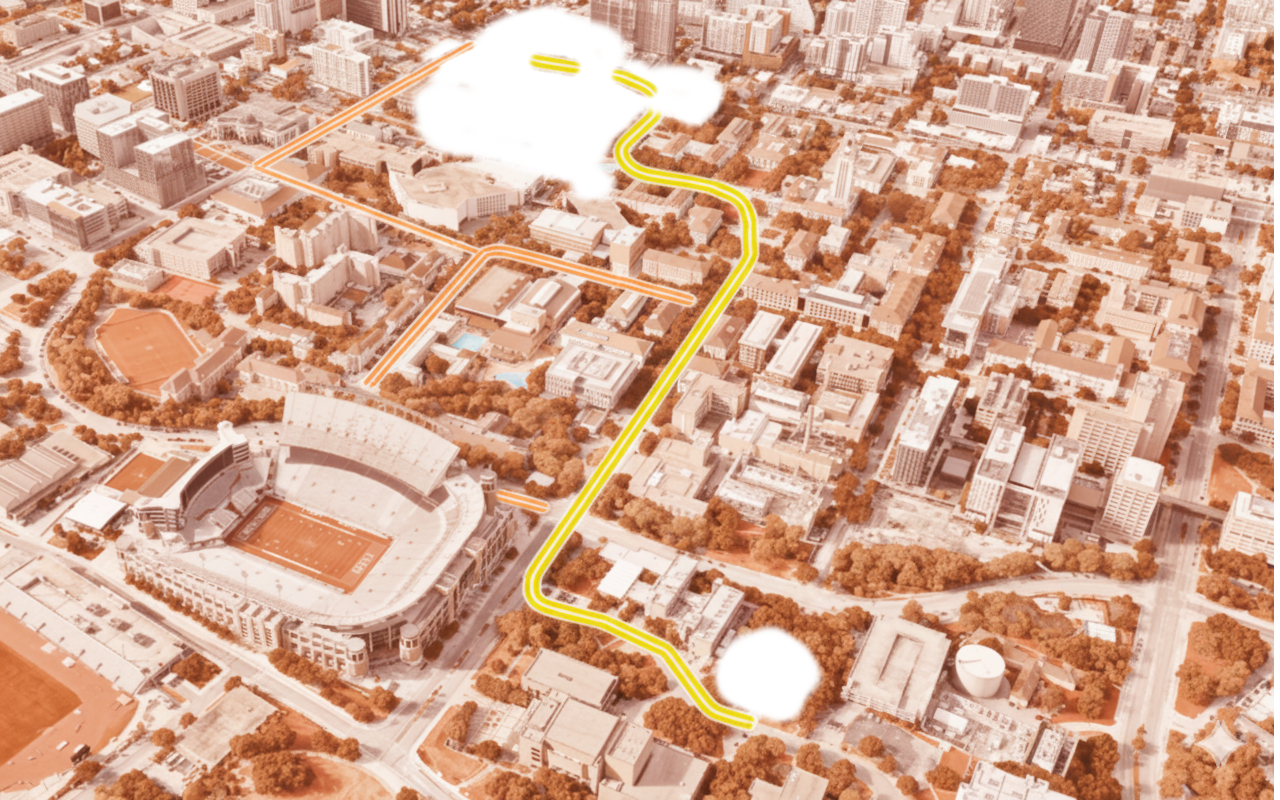 Routes to museum